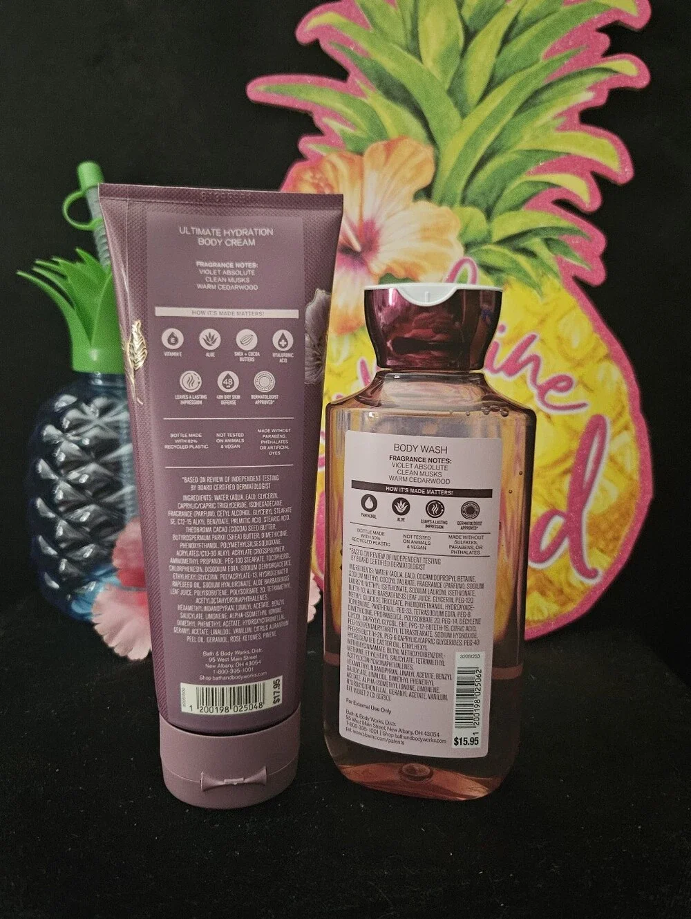 NWT Bath & Body Works Very Violet Body Care Duo - Purple, Pink